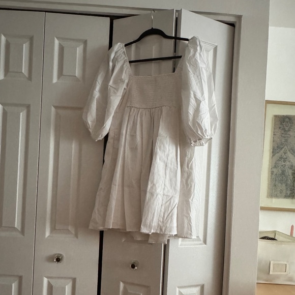 Abercrombie Emerson White Poplin Mini Dress - Picture 4 of 5